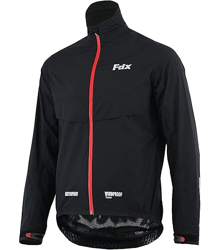 Dooy Winter Warm UP Thermal Softshell Cycling Jacket Windproof Waterproof Mens Running Mountain Biking Breathable Reflective Coat(Black,3XL) : Buy Online At Best Price In KSA - Souq Is Now