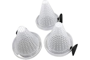 BSGP 3 x rote Wurmkegel-Futterstation für Aquarien, lebende gefrorene Salzlake, Garnelen, Fischfutter, Futterbecher für Aquarien