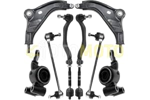 TEILEX Germany Kit Bracci di Sospensione Anteriore Compatibile per MINI COOPER R56 R57 R58 R59, 12 Ricambi Auto, Braccio di Controllo