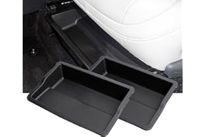 ‎JULIK JULIK Unter Sitz Aufbewahrungsbox 2er Set für Xpeng G6 (2023-2025) - Versteckter Organizer unter Vordersitzen, TPE Wetterfest, schwarz