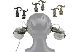 WLXW Casco Táctico Ops Core ARC & Team Wendym-LOK Adaptador De Riel, Suspensión Auriculares Soporte Accesorio Auriculares Orejeras Soporte para Pickup Earmor Ptt Casco Aux Protection