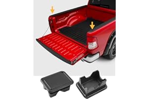 ‎LFOTPP LFOTPP Kofferraum Lochstopfen Heckbox Kompatibel mit Dodge RAM 1500 2019-2023 2024 Lochabdeckung Auto Pickup Staubdicht Truck Bed Rail Stake Hole Covers Schutz Abdeckung Zubehör [2 Stück]