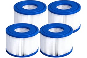 DAYEAR Lot de 4 filtres pour de Type S1 compatibles avec piscines gonflables et spas, pour 28429E, 28403E, 28407E, 28443E, 28453E, 28421E, 28413E, 28453E, 11692, SB-h10, JPC01