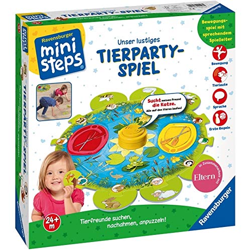 Preisvergleich Produktbild Ravensburger 45471 ministeps® Unser lustiges Tierparty-Spiel