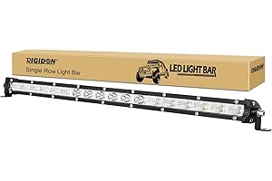 RIGIDON 50 cm 20 Pouces 90W Slim LED Light Barre, 12V 24V Barre d'éclairage LED, Faisceau Combo Spot d'inondation pour Offroad Véhicules Voiture camions SUV ATV 4x4 Tracteur,6000K Conduite Lumières