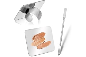 ABEILLO Paleta do makijażu, ze stali nierdzewnej, profesjonalne narzędzia do mieszania makijażu, do malowania paznokci, narzędzie do mieszania podkładu, zdobienia paznokci