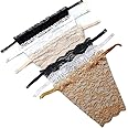 STIZONA 6Pcs Woman Lace Clip-on Mock Camisole Bra Insert Overlay Modesty Panel Vest Tanks & Camis