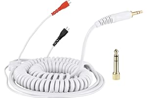 Zomo DeLuxe HD 25 40180-CWD35 Cable Spiral/White 3.5 m