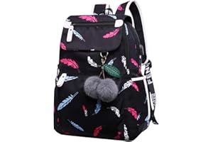 ODOKEI Sac a Dos Scolaire College Lycee Fille Ados Sac à Dos Collège École Lycée Ado Cartable Sac a Dos Ecole Daypack USB Port de Charge Sacs Scolaires Grand Sac à Dos Femme Ville Voyage Loisir Collégienne