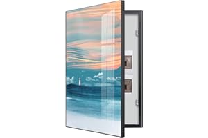 Hengqiyuan Copertura Quadro Elettrico - Decorativa Nascondi Contatore - Quadri Copri Contatori Elettrici da Parete - Protezione Affidabile per Il Tuo Quadro Elettrico,Black (d),50×70cm