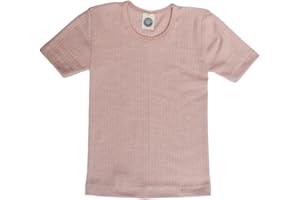 Cosilana, Maillot de corps à manches courtes pour enfant - 45 % coton biologique - 35 % laine biologique - 20 % soie