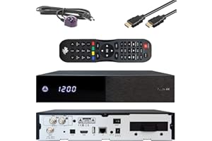 AB CRYPTOBOX AB Pulse 4K UHD Sat Receiver (2X DVB-S2X Sat, Linux E2, PVR, H.265, HDR10, Ultra HD 2160p, 2 GB RAM & 8 GB Flash, USB 2.0, HDMI, CI, CA-Kartenleser, MicroSD-Slot, LAN, schwarz)