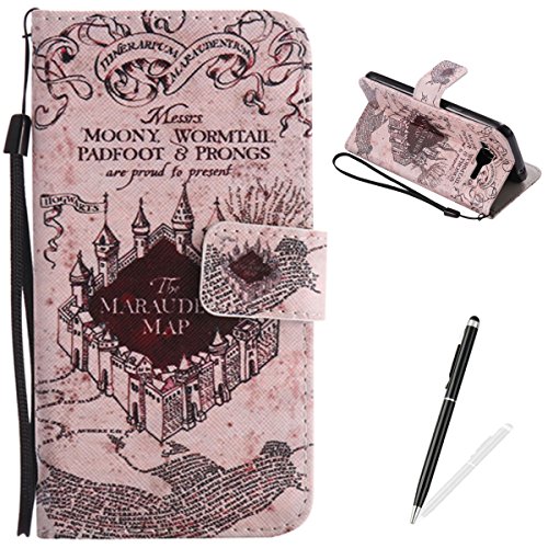 Feeltech Samsung Galaxy J3/J310 Hülle PU-Leder und Brieftasche Bunte Muster Fall mit Magnetverschluss, Hybrid-Kickstand mit Stand-Funktion, schlagen Sie schützende weiche TPU Stoßstangenabdeckung und Kreditkartenhalter für Samsung Galaxy J3/J310 Handgelenk Bügel-Buch-Art-Geldbeutel-Tasche mit 2 In 1 Berühren Sie Stift - Schloss