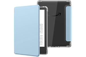 MoKo Funda para 6" Kindle (11ª Generación 2024/2022), Cubierta Ultra Delgada Estuche Carcasa TPU Transparente Flexible Trasera Auto Activación/Reposo de Kindle 2024 11ª Generación, Azul Cielo