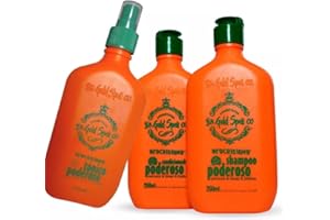 GÉNÉRIQUE Tonique puissant + shampoing + revitalisant - Gold Spell - Traitement capillaire.