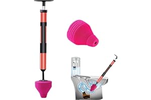 BEZHGOC Toilet Unblocker, Toilet Plungers for Unblocking High Pressure Toilet Plunger Set Sink Plunger for Bathroom Toilet Kitchen Sink Drain