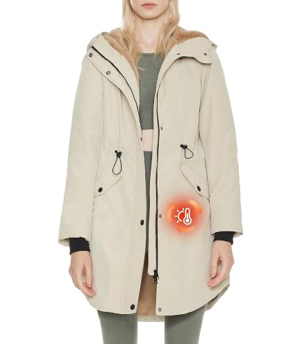 Wintermantel Damen Fleecejacke Wildleder-Sherpa-Jac Produktbild-Vorschau 12