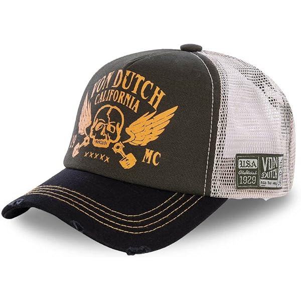 Von Dutch Trucker Boston Cappello Snapback - Marrone E Rosa, Taglia Unica Regolabile - 2
