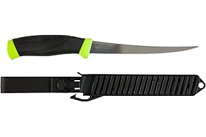 Morakniv Unisex's Companion Filet Knife 15,5 cm, negro y amarillo