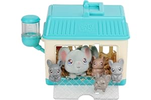 Little Live Pets Nourris et occupe-toi de Lil’ Mouse dans Le clapier pour Qu’Elle devienne Maman !