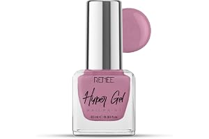 RENEE Hyper Gel Nail Paint- Misty Rose 10ml | Quick Drying, Glossy Finish, Long Lasting, Chip resisting Formula with High Shine Polish | Acetone & Paraben Free