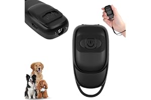 Aomig Anti Bell Gerät Hunde Tragbarer Hundetraining Antibell Ultraschall Gerät USB Aufladung Hunde Bellen Stoppen Erziehungshilfen für Hunde Anti Bellen Gerät Drinnen Draußen für Kleine Große Hunde(B)