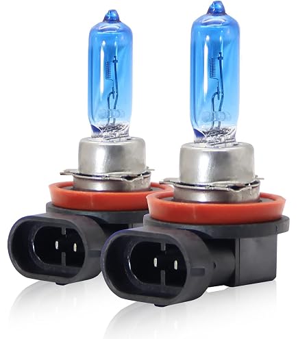 2 Ampoules H9 12V 65W 8500K - Effet Xenon Bleu/blanc - Pour Phares Avant, Moto, Voiture - Vision Nocturne Améliorée