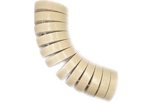 ACIT Cinta de carrocero para pintar, cinta de papel para enmascarar, Masking Tape, cinta de pintor, excelente adhesión, Torre de 12 rollos 50 m x 25 mm