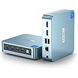 PELADN WI-6 Mini PC, Intel 12a generazione Alder Lake-N100 (fino a 3,4 GHz), RAM DDR4 da 16 GB, SSD PCIe M.2 da 512 GB, compu