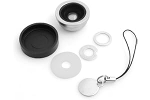 System-S Universal Linse 0,67x Weitwinkel und Makro Objektiv magnetischer Halt für Handy Smartphone Tablet PC