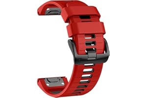 U-LIMVE Watch Strap for Garmin Fenix 8 51mm/Fenix 7X/Fenix 7X Pro/Fenix 6X/Fenix 6X Pro/Fenix 5X/Fenix 3, Silicone QuickFit 26mm Replacement
