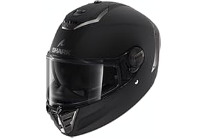 SHARK, Casco Moto Integral Spartan RS Blank Black KMA, S