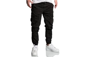 REPUBLIX Herren Jogger Cargo Chino Jeans Hose R2207