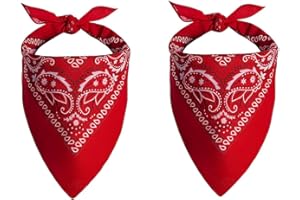 ZXFAD 2pcs foulards carrés rouges, motif cachemire classique, style vintage, polyvalents, unisexes, 55 x 55 cm