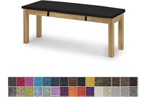 yaoumeo Bankauflage Sitzkissen,Bankkissen,Gartenbank Auflage,Waschbar-Abnehmbarem,Mehrere Farbgrößen Verfügbar (80x40x5cm,Schwarz)
