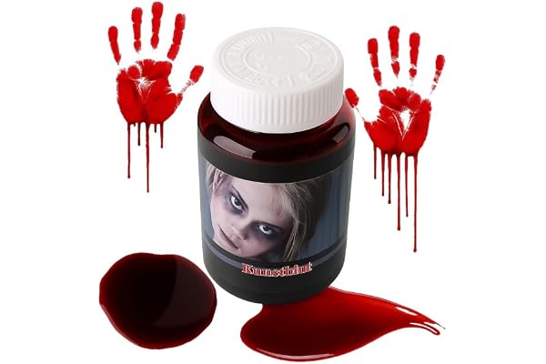 Real FX Blood – Faux sang 250 ml KingofHalloween.de pour Halloween, théâtre, maquillage SFX et blessures réalistes