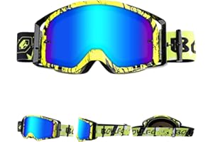 WholeFire Gafas de motocicleta, ATV Dirt Bike Off Road Racing MX Riding Goggle, UV400 Ciclismo Motocrosss Gafas para deportes al aire libre