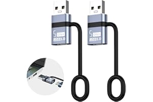 Liaoan USB auf USB C3.0 Adapter 2 Pack,Type C Buchse zu USB A Stecker 5 Gbps Datenübertragung,für i-Phone 16 15 14 Pro Max,i-Pad 10 11,Samsun S24 23 22...