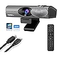 NexiGo Iris, 4K AI Webcam with 1/1.8" Sensor, Onboard Flash Memory, HDR, PiP, DSLR-Style Control, Auto Framing/Tracking with Flexible FOV, Noise-Canceling Mics, for Zoom/Teams/OBS and more
