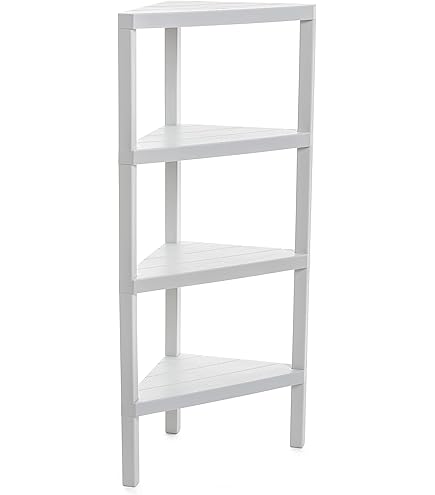 Tidyard Mensola Angolare in Vetro Temperato Trasparente/Nero/Chiaro 25x25 cm/35x35 cm/45x45 cm,Scaffale Angolare in Vetro con Supporti Cromati Vetro, Mensola Doccia in Vetro,Mensola da Bagno in Vetro