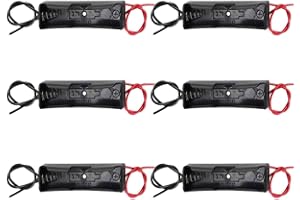 Set med 6 batterihållare 18650, plasthölje, förvaringslåda med kablar (enkel slits) för enkel lödning och anslutning