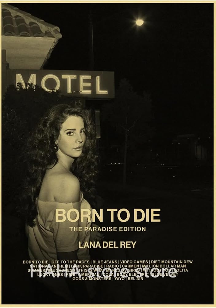 512 STORE Lana Del Rey Retro Müzik İkon Poster, asfdwqrq
