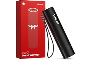Gaiatop Hand Warmers Rechargeable, Electric Portable Pocket Heater Rechargeable Hand Warmer with LED Torch Heat Therapy Great Gifts for Raynauds, Hunting, Golf, Camping, Women, Men
