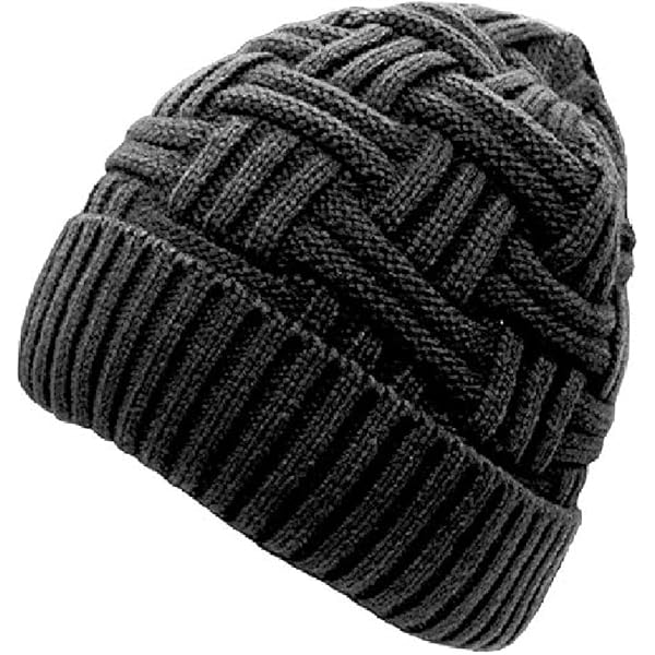 Buy Zacharias Men's Braided Woolen Cap (Black; Free Size) (Pack of