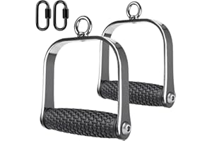 Kipika Accesorio de Cable con Mango D, manijas de máquina de Cable, Mango en D Resistente con Agarre Suave y cómodo