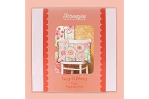 Scheepjes - Lucy Tiffney Wallpaper Collection (60x40cm) Kit de tapiz Pinks para decoración de pared - 1 Pieza