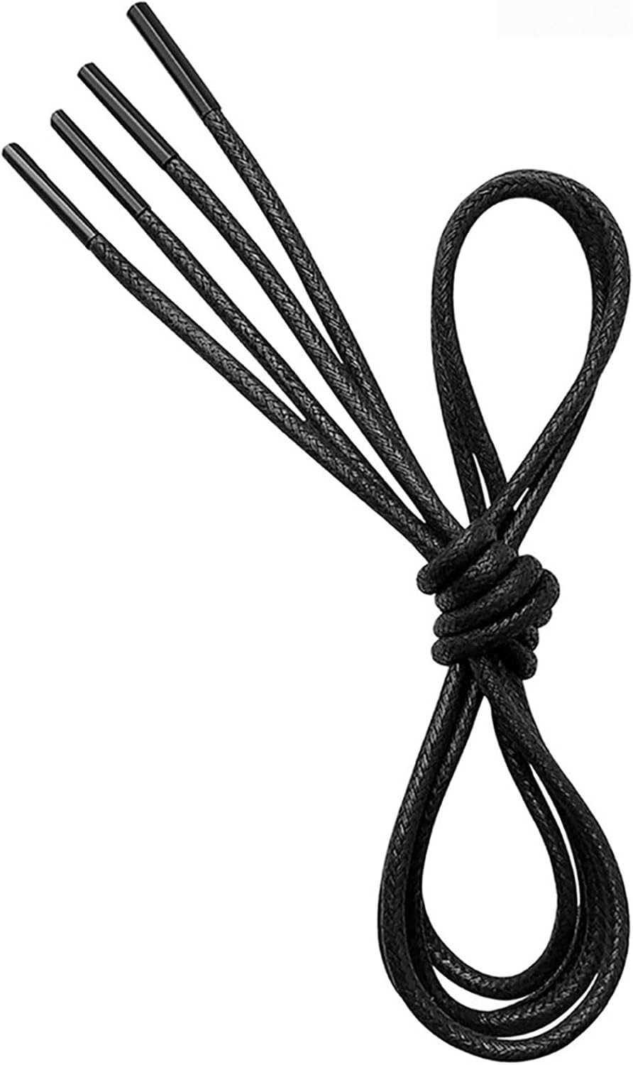 VSUDO Waxed Round Formal Dress Shoe Laces, Diameter 2.5mm Thin Oxford Shoelaces for Brogues Derby or Blucher Shoes, Replacement Shoestrings for Oxford Ankle Boots or Desert Boots