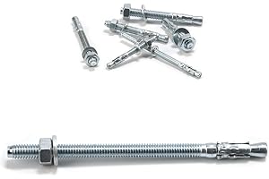 20 stycken bultankare M6, betongankare tung lastankare M6 x 100 mm, ankarbultar för räcke betong fönster sten maskiner balkar