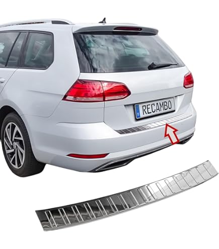 teileplus24 L552 Achterbumperprotector gemaakt van V2A RVS met afschuining