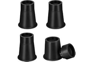 Moendergo 4 Pcs Furniture Risers, 4 or 5.8 Inch Heavy Duty Adjustable Bed Risers, High Load Bearing Round Chair Raisers for Heightening Sofa Chair Table Desk